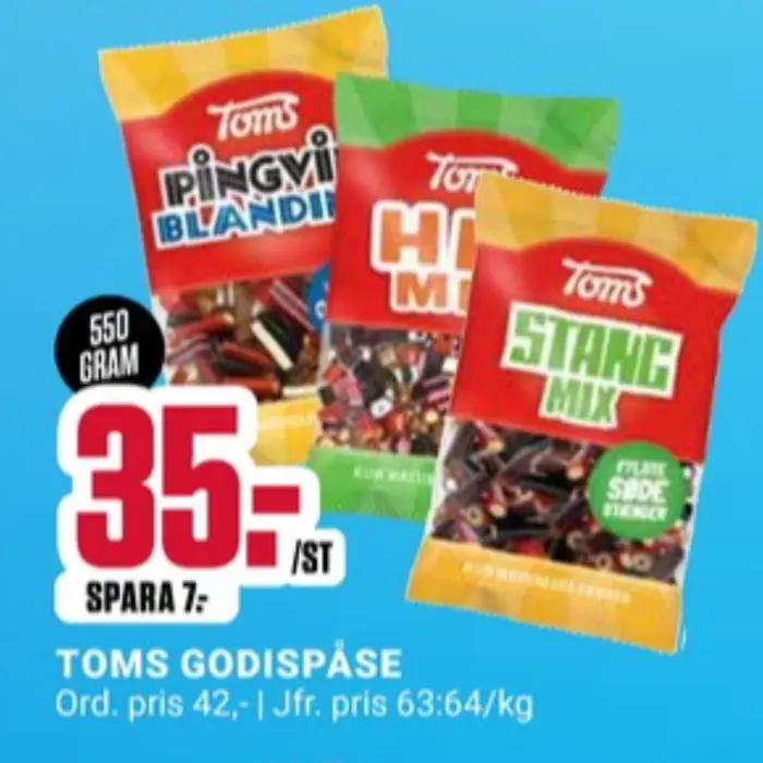 Toms Hit Mix Godispåsar ÖoB