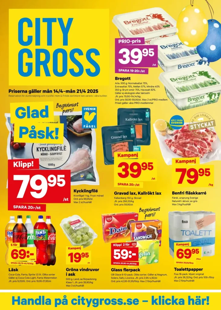 city gross veckans erbjudande helsingborg berga gäller till 21.4.2025 city gross erbjudande gäller till 21.4.2025