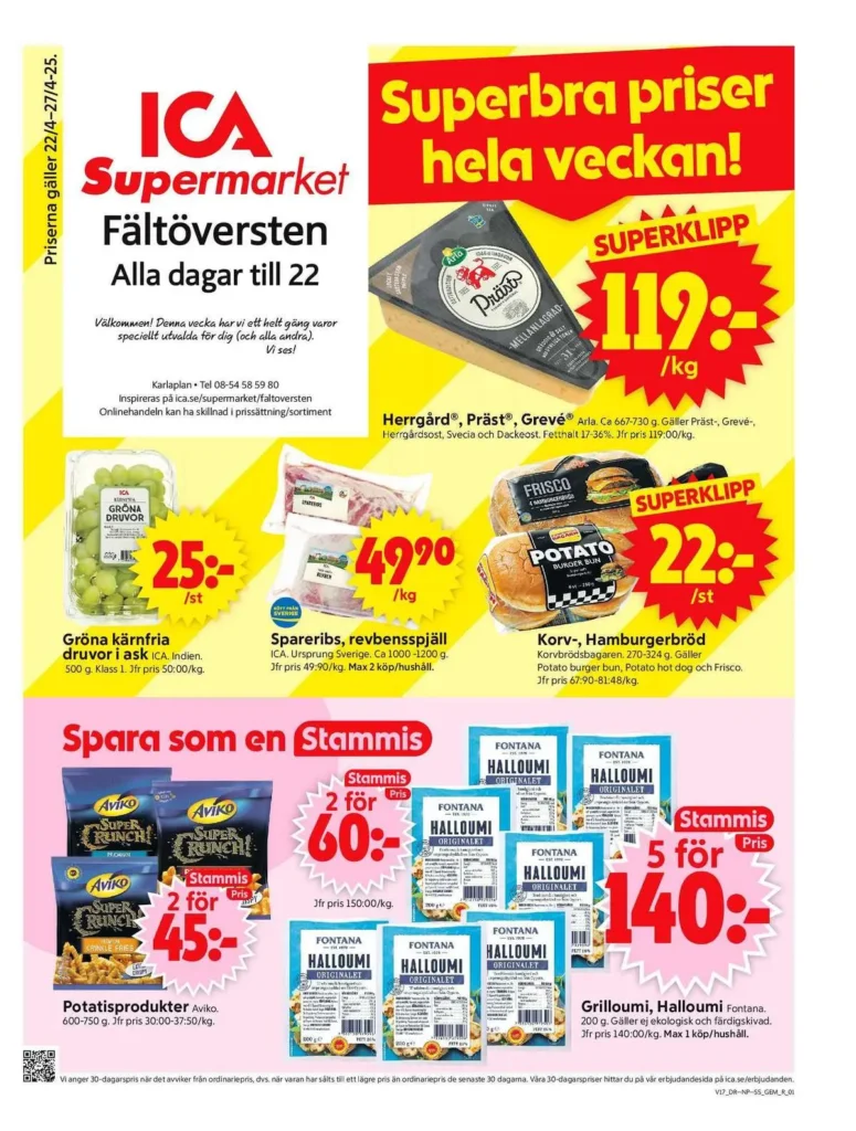 ica supermarket reklamblad och erbjudande gäller till 27.4.2025 ica supermarket reklamblad gäller till 27.4.2025