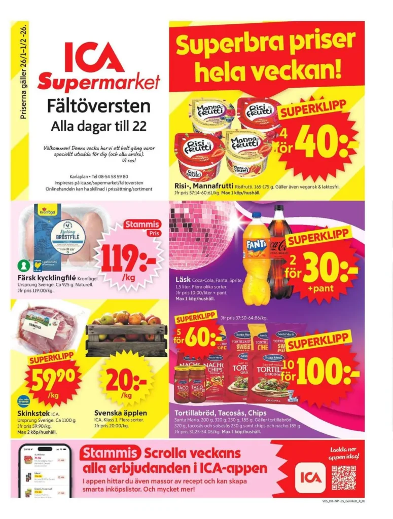 ica supermarket erbjudande gäller till 1.2.2026