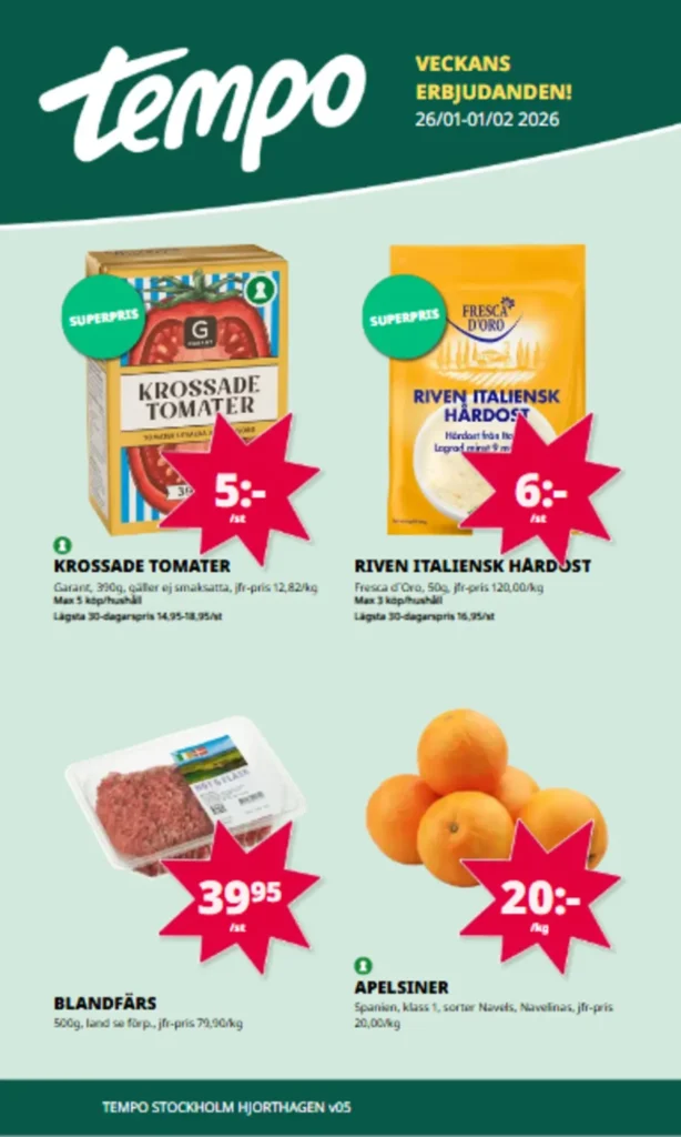 tempo erbjudande gäller till 1.2.2026